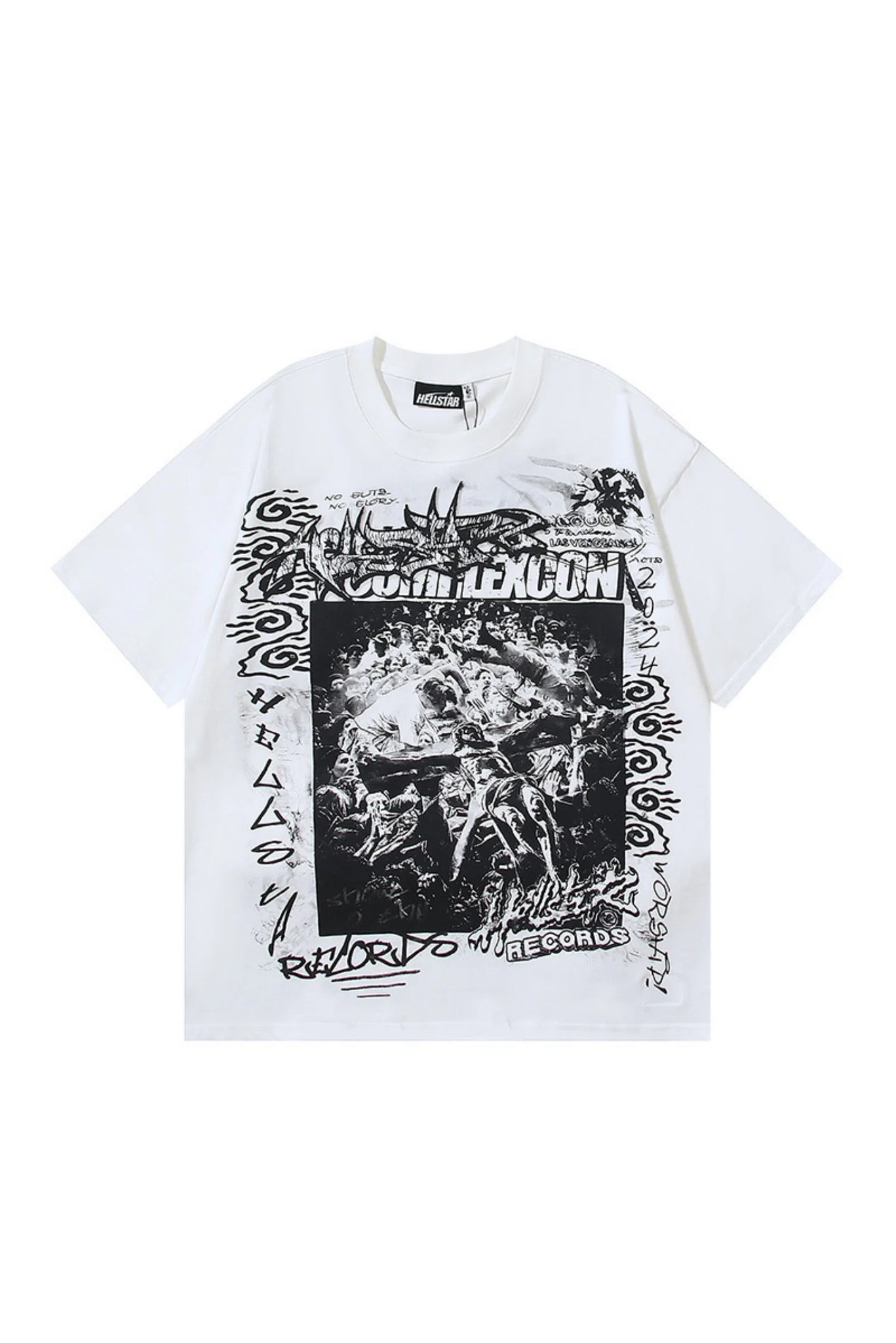 Dark Series: Burning Flame White Shirt