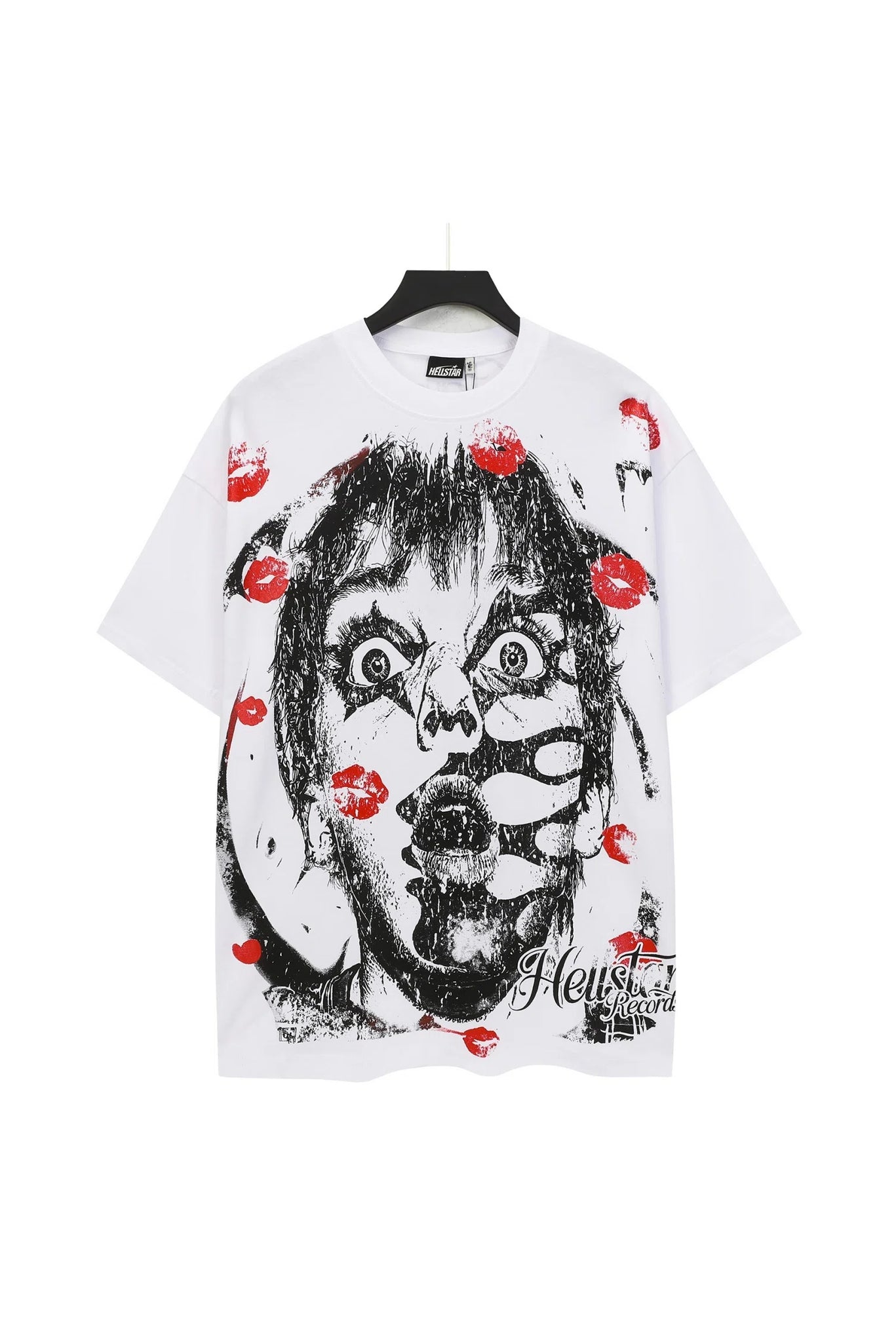 Dark Series: Red Lipprint White Shirt